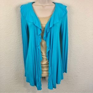 INC International Concepts Turquoise Waterfall Jacket